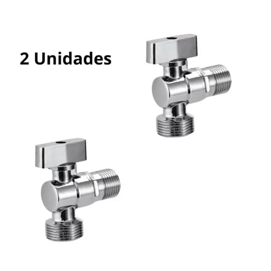 Kit 02 Torneira Registro Maquina Lavar Roupa Louca Jardim 1/2x3/4
