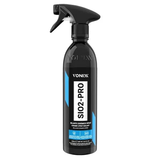 SIO2-PRO 500ML Spray Manutenção Vitrificador Proteção e Hidrorepelência Vonixx