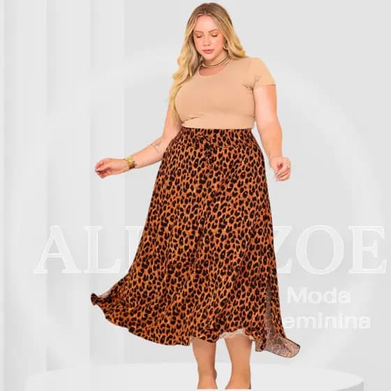 Saia Longa Feminina Viscolinho Moda Evangélica Casual elegante Inverno Cintura Alta Com Bolso e Fenda Lateral