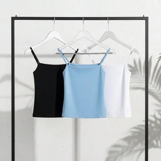 Kit 3 Regata Slim Alcinha Feminino Blusa Feminina Alcinha Suplex