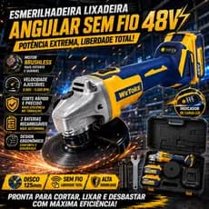 Esmerilhadeira Lixadeira Angular 48v Brushless 2 Baterias