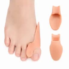 Par Protetor e Corretor de Joanete Ortopédico em Silicone com Separador Anti Calos