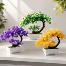 Bonsai Artificial Barba de Dragão Decoração Oriental Zen