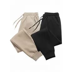 Kit 2 Calças Moletom Masculina Feminina Jogger Slim Premium Com Elástico e Punho Promoção