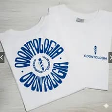 Camiseta Odontologia Premium Preta - Blusa Dentista Minimalista Algodão Conforto