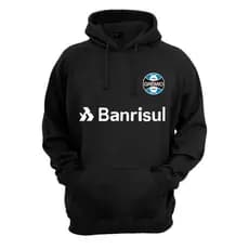 Blusa Moletom Gremio Time Futebol Flanelada Modelo Canguru Ótima Qualidade