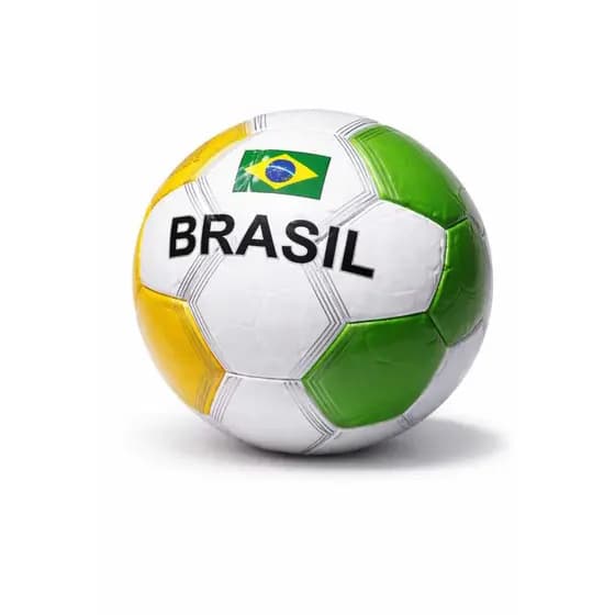 Bola de Futebol Brasil Monaliza Oficial Tamanho Padrão Resistente Treino e Lazer 67CM