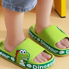 Chinelo Infantil Slide Dinossauro Ultra Leve Nuvem Sandalia Kids Personagem Promoção