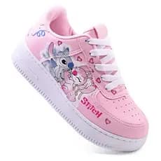 Tênis Infantil Confortável Escolar Menina Feminino Stich Elegante Lançamento