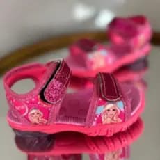 Sandália Infantil Menina Papete Led Barbie Escolar Presente Dia Das Crianças Aniversário Luizinha aladimshoes
