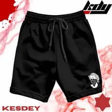 Shorts Masculina Bermuda Estilo Mauricinho Leve Slim com Bolso Lateral Estampa ESTATUA COM MASCARA
