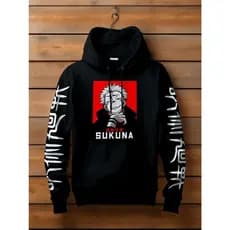 BLUSA DE FRIO MOLETOM CANGURU UNISSEX STREETWEAR Jujutsu Kai Anime Sukuna
