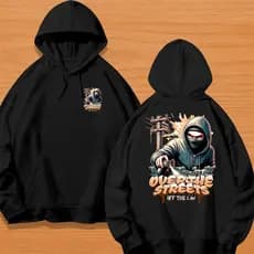 MOLETOM UNISSEX STREETWEAR PERSONALIZADA ESTAMPADA OVER THE STREETS