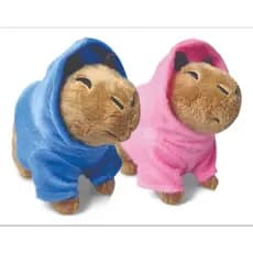 kit 2 Capivara Brinquedo De Pelúcia De 22 cm Presente Decoração Para Crianças