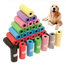 Kit 3 Refil Cata Caca Rolinhos Pet Sacolas Saquinho Lixo Cor Sortida