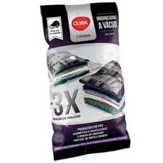 Clink Saco Organizador a Vacuo com Válvula 70x110 Transparente