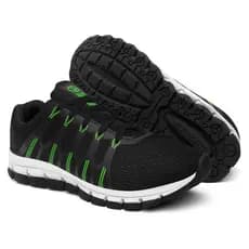Tênis Esportivo Ultra Flexível Feminino e Masculino Leve Moderno Versátil - Preto Verde