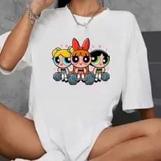 Camiseta Oversized Longa Streetwear Unissex Super Poderosas