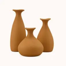 Trio Vaso Decorativo para Sala Quarto Estante Hack Decoração Cerâmica para Suculentas