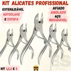 Alicate de Cortar Unha Profissional  1/2/3/5 UNIDADES Manicure Pedicure Cortador Cuticula em Aço Inox