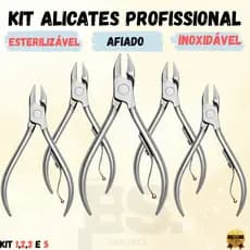 Alicate de Cortar Unha Profissional 1/2/3/5 UNIDADES Manicure Pedicure Removedor de Cutícula Aço inoxidavel