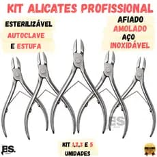 Alicate de Unha Cutícula Profissional  1/2/3/5 UNIDADES Manicure Pedicure Removedor de Cutícula Aço Inoxidável