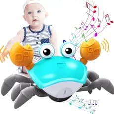 Caranguejo Fujão Brinquedo Com Musica e Sensor Movimento Interativo Infantil Crianças ENVIO IMEDIATO