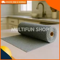 Forro para Armário de Cozinha Gavetas Protetor Antiderrapante Rolo 30cm x 460cm