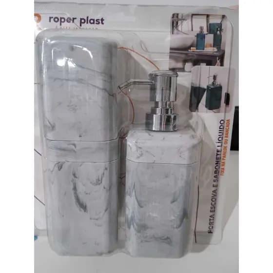 Kit C/2 Peças - Porta Escova e Sabonete