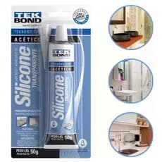 Silicone Acético Tekbond - Transparente 50g