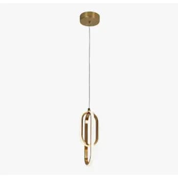 Pendente Elo Duo Led 100 15w 3 Tons De Luz Dourado G-light