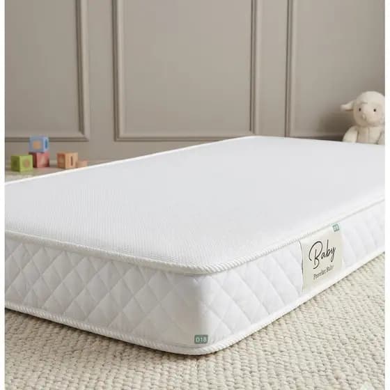 Colchão para Berço Baby Liso 130x60x10 Impermeável Branco – Prorelax