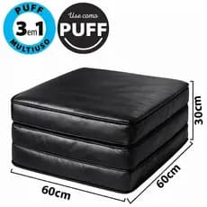 Puff Multiuso Dobrável 3 em 1 Corano Angus Premium 100% Impermeável