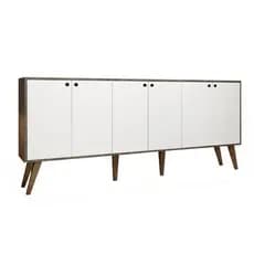 Aparador Buffet Retro Para Sala De Estar 6 Portas Guatemala