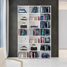 Livreiro Multiuso Montenegro Branco Bela Casa