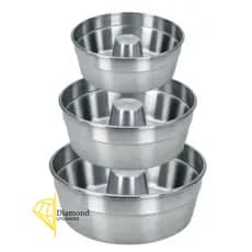 Formas de Pudim Nº 18, 20 e 22 BoloTubo/Cone Aluminio Bolo Vulcão Suiço com furo