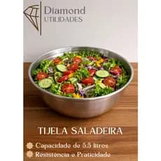 Tigela Bowl Alumínio Polido | Bacia Saladeira Multiuso Resistente para Cozinha