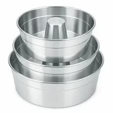 Formas Assadeiras Nº 18, 20 e 22 Pudim Bolo Aluminio