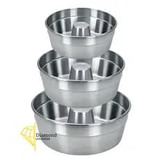 Assadeiras Formas N18-20-22 Bolo Pudim Padaria Redonda com Tubo