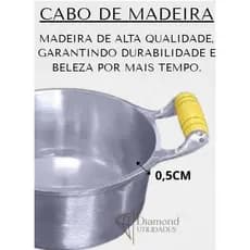 KIT DE PANELAS ALUMÍNIO 5 PEÇAS FUNDIDO