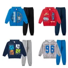 Conjunto Juvenil Masculino Jaqueta Moletom, Calça de Moletom