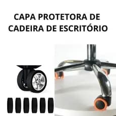 Capas de Silicone para Rodinhas de Cadeira de Escritório - Silêncio e conforto no seu escritório.