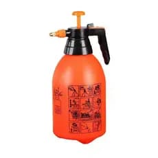 Pulverizador Manual 2 Litros Laranja Compressão Prévia Borrifador Spray Jardim Limpeza Dedetização