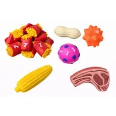 Kit 3 Mordedores Para Cachorro Brinquedo Pet Anti Estresse Borracha Resistente