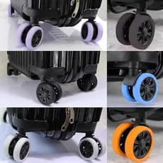 Kit 8 Capa De Roda 360° P/ Mala Silicone Silenciosa