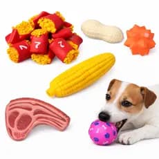 Kit 10/6 Brinquedos Mordedores Cachorro Filhote Anti-stress Pet Ranger os dentes Limpeza da boca