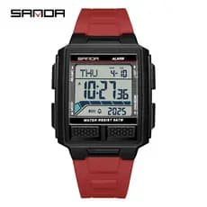 SANDA 2212 Nova Moda Relógio Masculino Display Digital À Prova D'água Esportivo Ao Ar Livre Presente