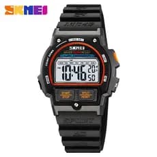 SKMEI 2263 Retro Estilo Funcional Relógio Esportivo Digital Para Homens Multi-Função Alarme Estudante De Pulso Presente