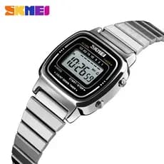 SKMEI 1901 Moda Chic Lady's Quartz Watch 2 Opções De Pulseira À Prova D'água Elegante Relógio De Pulso Feminino Presente