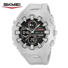 SKMEI 2752 Retro Dual-Display Sports Student Watch Multifuncional À Prova D'água Moda Casual Masculino Relógio Presente